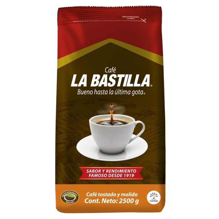 CAFE LA BASTILLA TIPO 2 (MEDIO) X2500 GRS (IVA 5 )